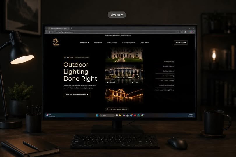 Sloan Lighting Solutions website designed by Circadian Marketing
